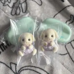 【2個セット】フローラウサギの赤ちゃん シルバニア