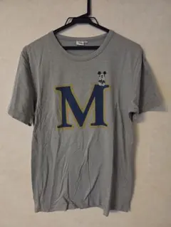 メンズ Tシャツ Disney ミッキーマウス グレー