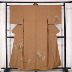 躾糸付未使用　総刺繍　正絹付け下げ訪問着　155cm　b539