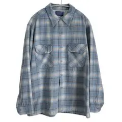 N-648 良配色　オンブレ　ペンドルトン　L ボードシャツ　70s usa製