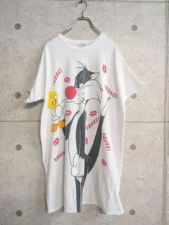 95s シルベスター トゥイーティー キャラクター プリント vintage 