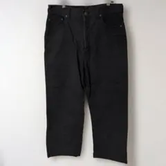 BOBSON 04 JEANS【33】長ズボン　ストレート　無地　ブラック　作業