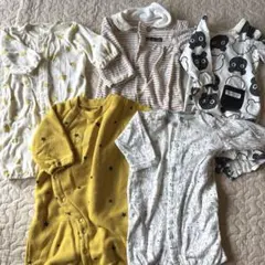 50〜60 ベビー服　新生児長袖ロンパース　カバーオール　まとめ売り