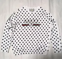 GUCCI ロゴプリント ポルカドット スウェット M 617964 国内正規のサムネイル