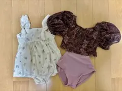 女の子＊水着2点セット　(100、110)