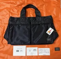 【外観未使用級】PORTER ポーター タンカートートバッグ ブラック 現行タグ
