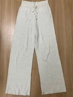 ユニクロ　ウォッシャブルニットリブパンツ　M