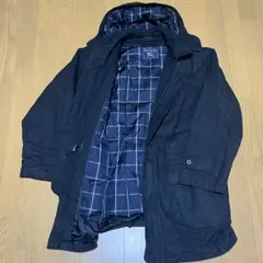 バーバリー ダウンライナー付き Fスウェード ステンカラーコート LY