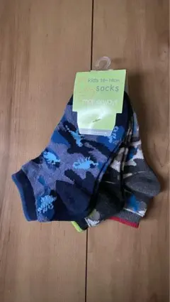 マザーウェイズ　キッズ靴下 16~18cm 迷彩柄 3足セット