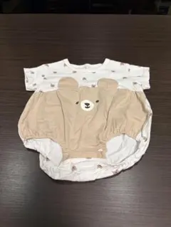 クマ顔ロンパース 70cm