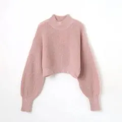 しまむら ラメニットトップス ピンク Mサイズ　ゆったり