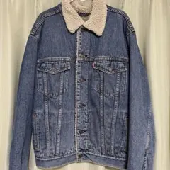 Levi's ボア襟 デニムジャケット Lサイズ