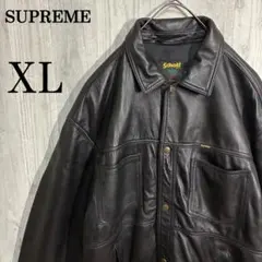 【希少サイズ】シュプリーム　ショットコラボ　レザーワークジャケット　XLのサムネイル