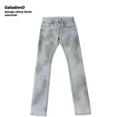 GalaabenD ガラアーベント ダメージ加工 スキニーデニム 美品 スワロのサムネイル