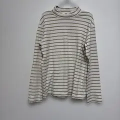 UNIQLO キッズ ヒートテック 長袖 140cm ボーダー ロンT