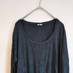 【SALE‼️】ブラック 長袖 Tシャツ 定番黒