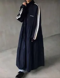 ☆新品未使用☆ ロング ワンピース ジップアップ