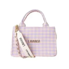 【新品未使用タグ付き】LAVANDA 宇野実彩子 ギンガムチェックバッグ