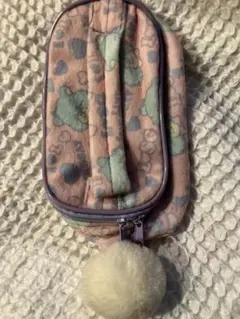 キャラクター柄ポーチ フリース素材