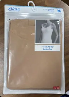 【新品未使用品】AIRism キャミソール M シームレスタイプ　濃いベージュ