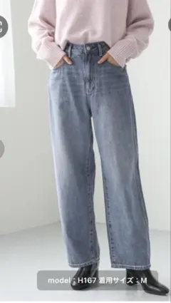 美品グローバルワーク／GOODデニムバギーパンツ/118365 XSサイズ