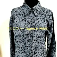お値下げ　美品　アニエスベー ローズ総柄シャツ サイズ40 (L)
