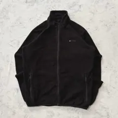 フリースジャケット ジップアップ アウトドア ブラック M y2k