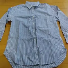 GU ストライプ柄 長袖シャツ