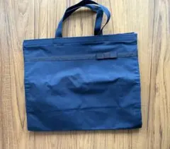 familiar（ファミリア）A4 余裕マチありお受験トートバッグネイビーリボン