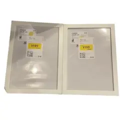 ☆新品未開封☆ IKEA ホワイトフォトフレーム 2個セット 21x30 cm