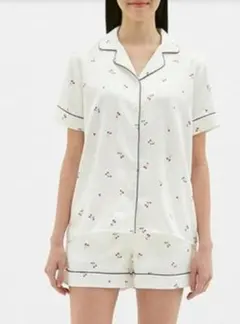 パジャマ(半袖)(サテン)(チェリー)