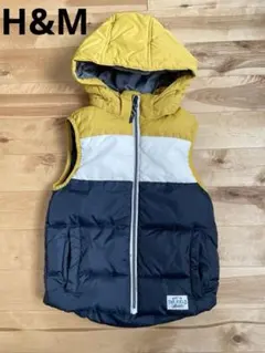 H&M フード付きダウンベスト 男の子130cm 6-8歳