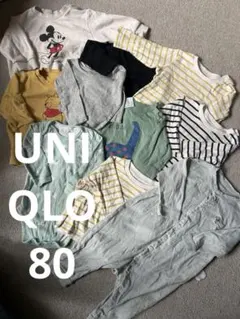 ユニクロ 80サイズ 10着 長そで ベビー服 ロンT トレーナー ロンパース