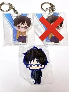 ユーリ!!! on ICE アクリルキーホルダー ラバーストラップ 勝生勇利