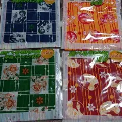 手ぬぐいハンカチ10枚・巾着袋10枚セット