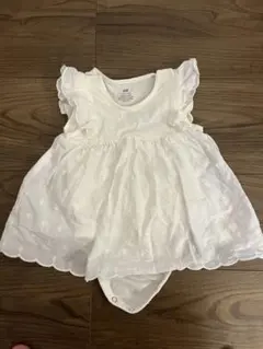 H&M ベビー ロンパース ホワイト 60cmのサムネイル