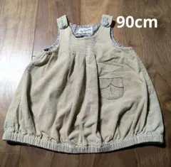 90cm コーデュロイ ワンピース 綿100%　Love&Peace&Moneyのサムネイル