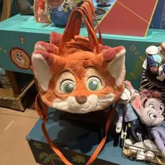 上海ディズニー　ズードピア　ニックフェイス3wayショルダーバッグトート