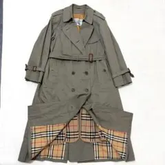 【美品 着丈120】バーバリーズ ロング トレンチコート ライナー ノバチェック