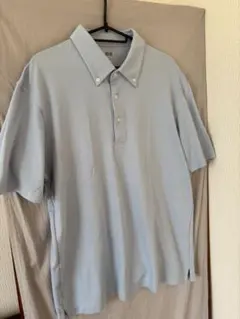 UNIQLO AIRism ポロシャツ Lサイズ　ライトブルー