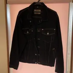 Armani Jeans ブラックデニムジャケット Mサイズ　90sのサムネイル