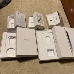 空き箱iPad miniとiPhone