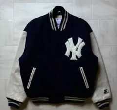 スターター　レザーアーム ヤンキース スタジャン M