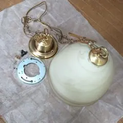 アンティーク調 真鍮ペンダントライト　レトロ照明器具　YAZAWA製