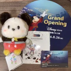 ディズニー 心斎橋パルコ店 限定 マスコット ステッカー カード セット