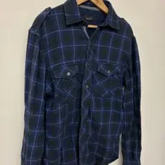 T188 ZARA MAN チェック ネルシャツ サイズS