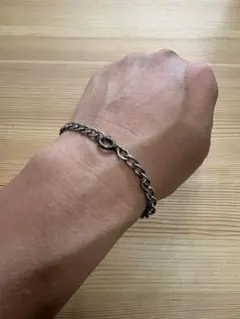 シルバー チェーンブレスレット 19.6cm スウィートハートジュエリー 