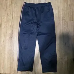 ネイビー ジャージパンツ サイドオレンジストライプ