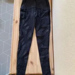 asics ストライプ ブラック 陸上用パンツ L