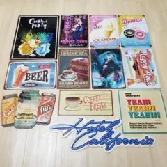 アメリカンヴィンテージ ブリキ看板 ナンバープレート 11点セット ばら 